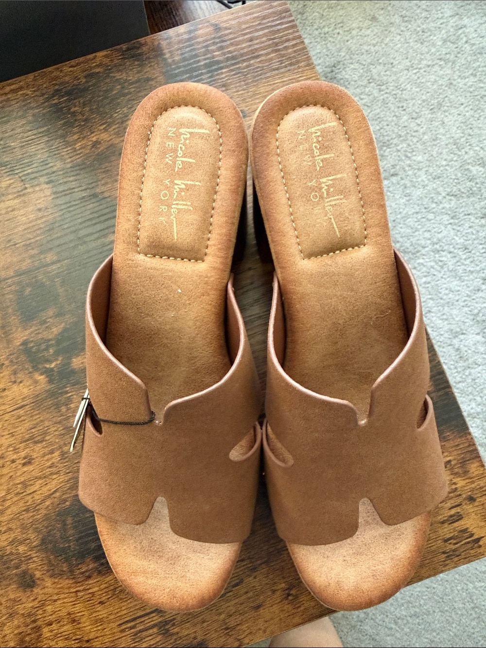 Nicole Miller Platform Mules
